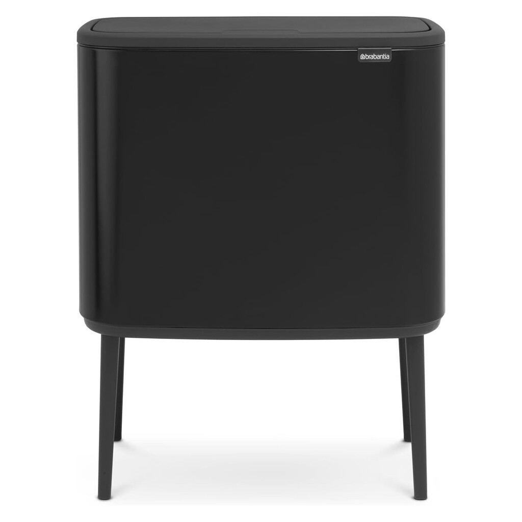 Кош за боклук Brabantia Bo Touch 651106, 36 л, Плавно и безшумно отваряне, Голям отвор, Черен