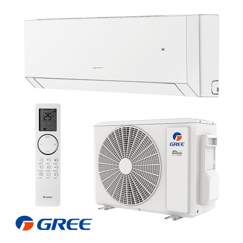 Инверторен климатик Gree Clivia GWH18AUDXD-K6DNA2A, 18000 BTU, 34 м2, А++, Wi-Fi, R-32, Бял