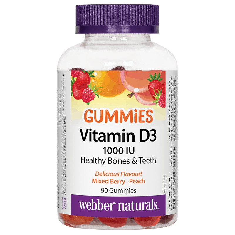 Vitamin D3 Gummies / Витамин D3, 1000 IU, 90 желирани таблетки