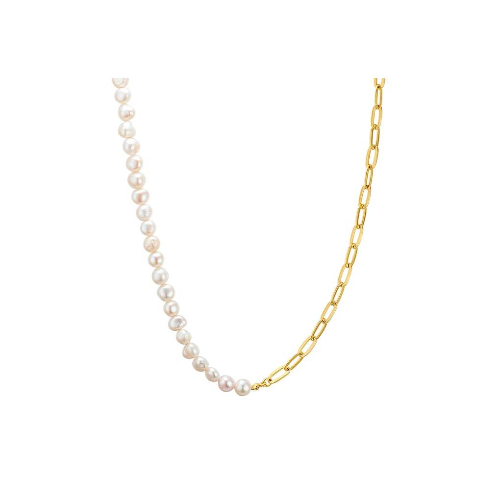 Колие с 14K злато и перли