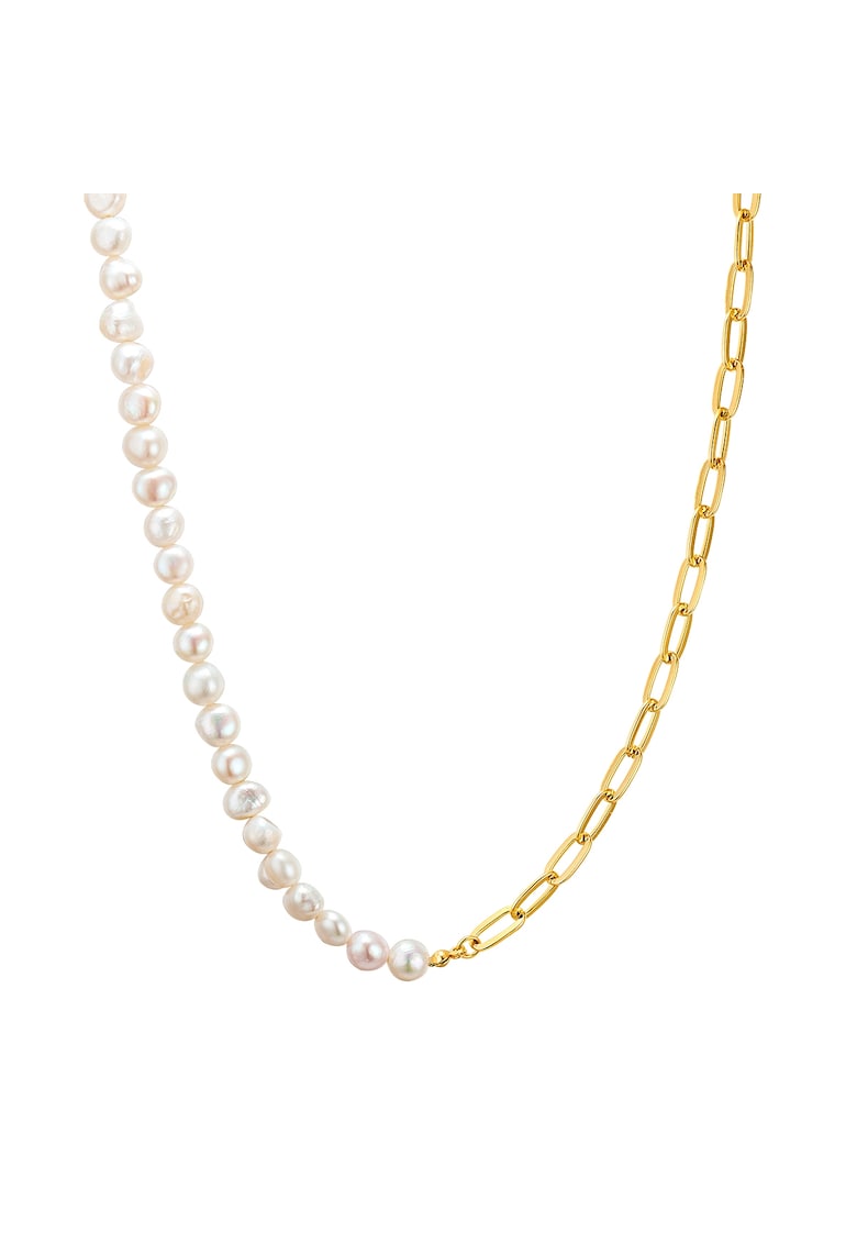 Колие с 14K злато и перли