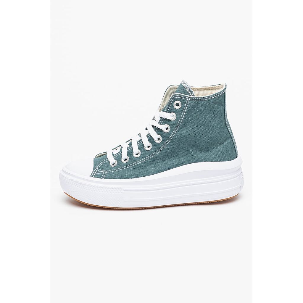 Спортни обувки Chuck Taylor All Star с велур - Бледозелен