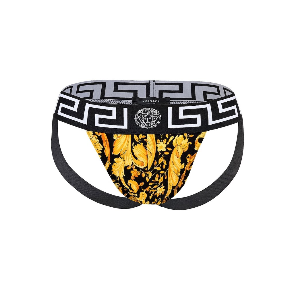 Джокстрап с лого - Златист/Черен Versace на най-добра цена