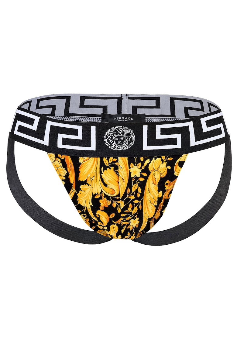 Джокстрап с лого - Златист/Черен Versace на най-добра цена