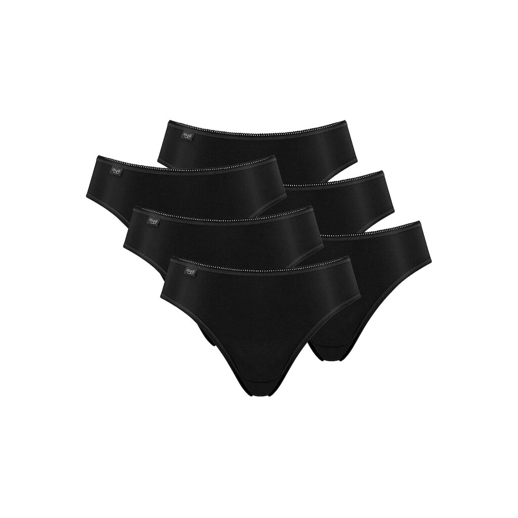 Бикини Tai - 6 чифта - Черен в черно Sloggi - Цена в shopmall.bg