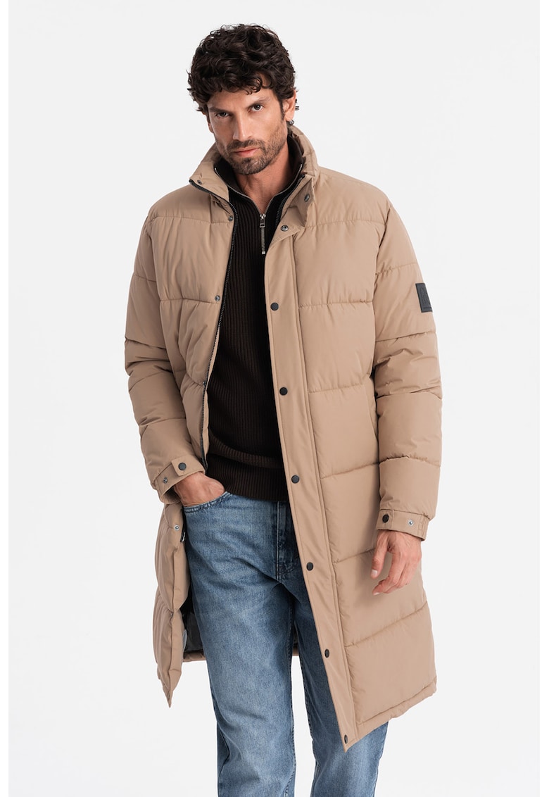 Подплатено зимно яке с качулка - Бежов … - Цена в shopmall.bg