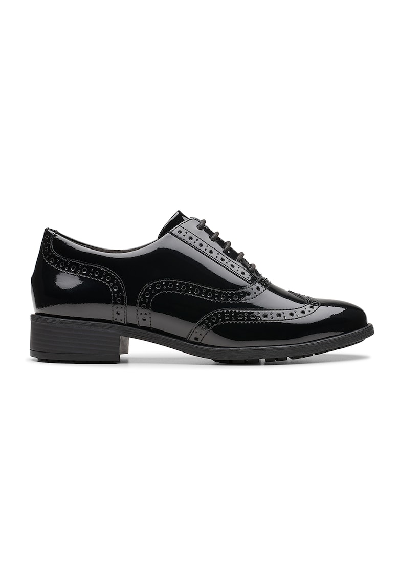 Кожени обувки Brogue - Избеляло черно
