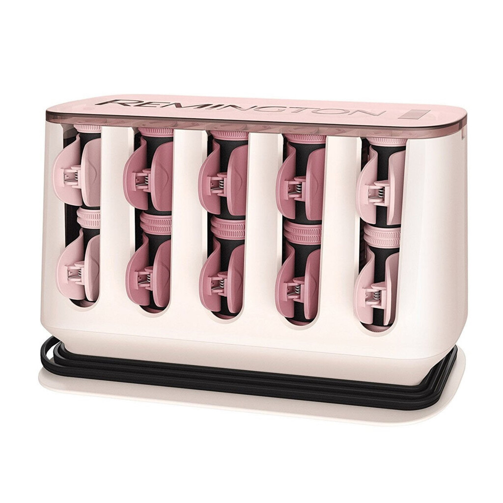 Загряващи ролки за къдрене Remington H9100 ProLUXE, 20 бр., Бързо загряване 90 сек., Кадифено покритие, Розово злато