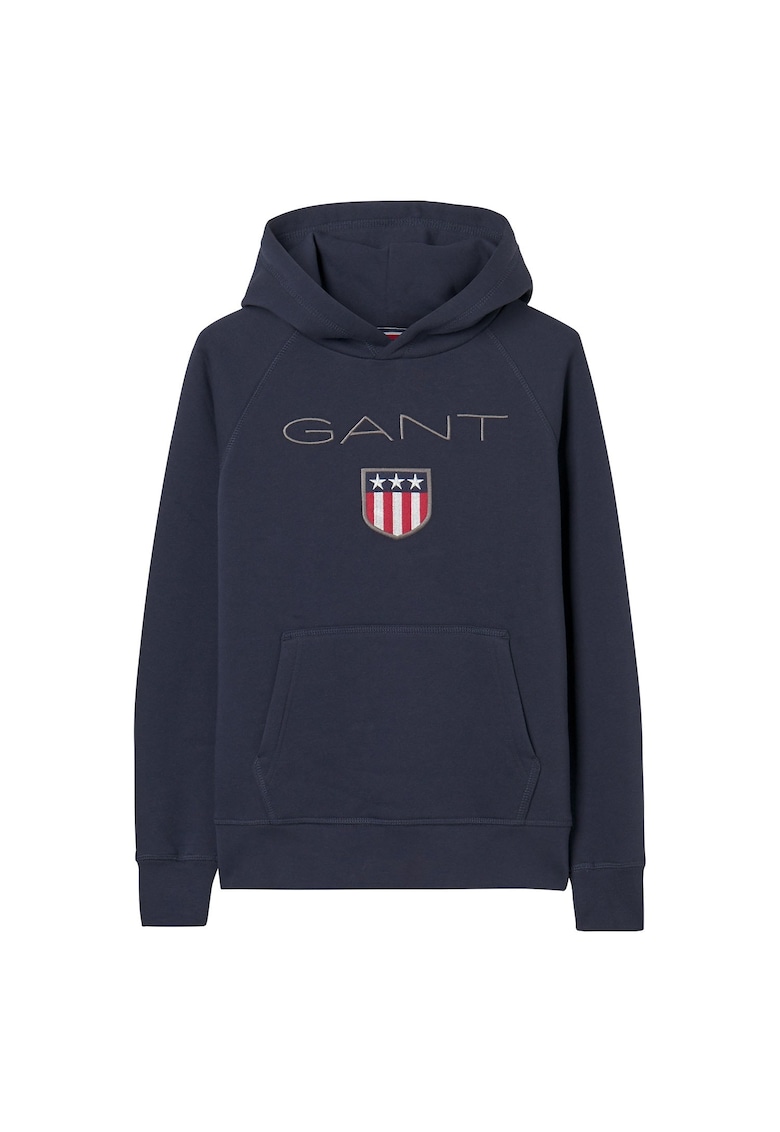 Худи Shield с бродирано лого - Тъмносин Gant с най-ниска цена