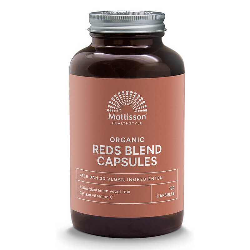 Reds Blend - екстракти от червени плодове и зеленчуци - Мощна антиоксидантна смес, 180 капсули