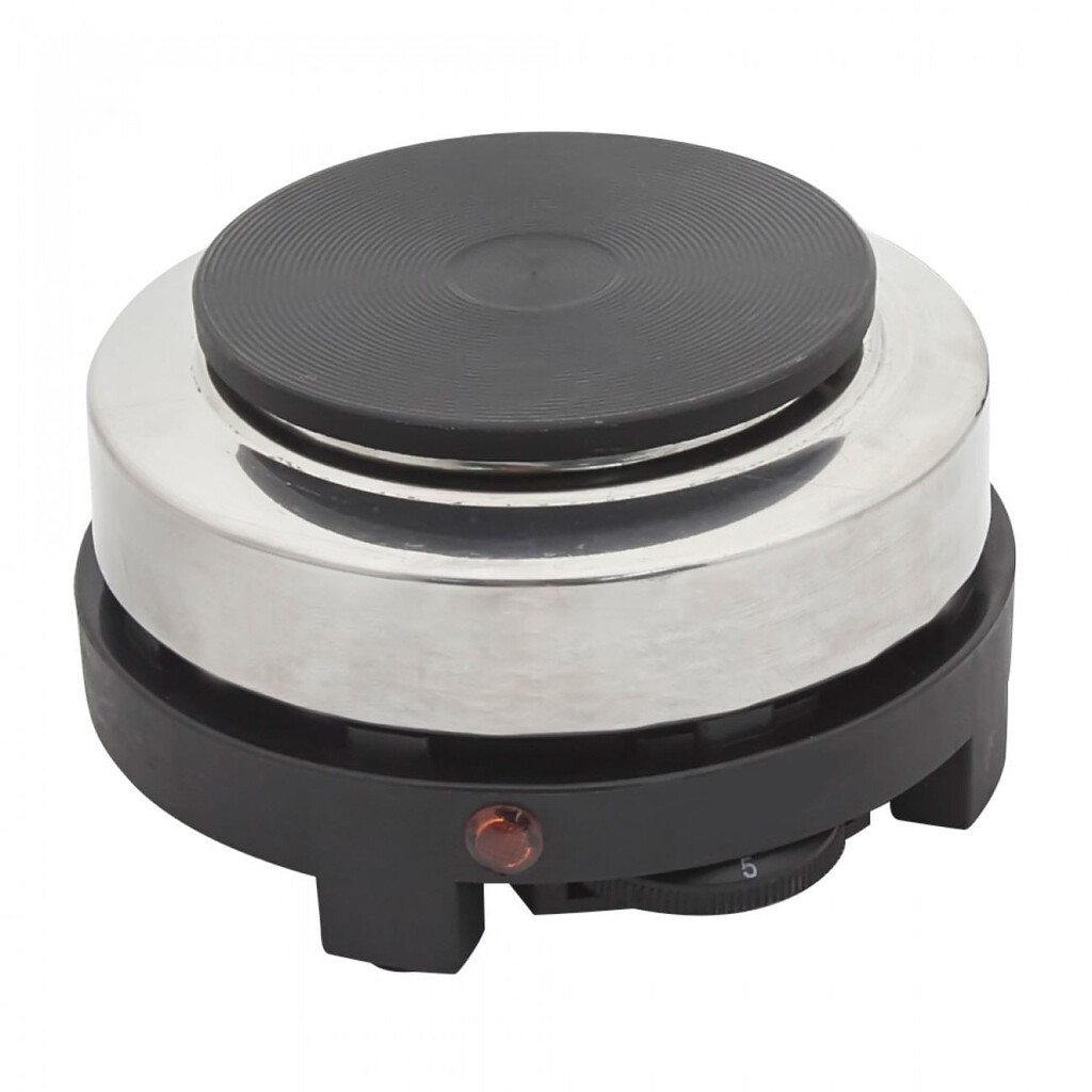 Котлон туристически Rosberg R51445C, 500W, 10 см, 900 грама, Сребрист/черен