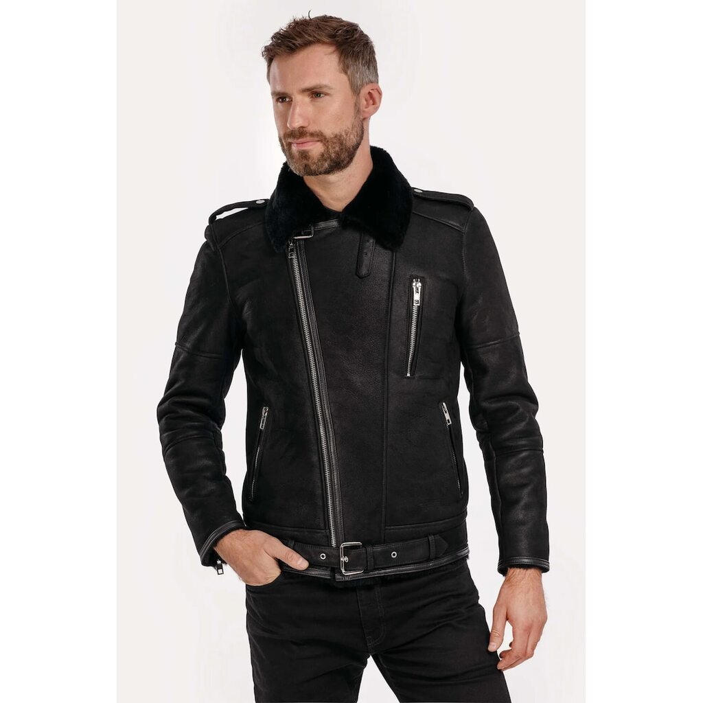 Яке от естествен косъм модел Winter Biker