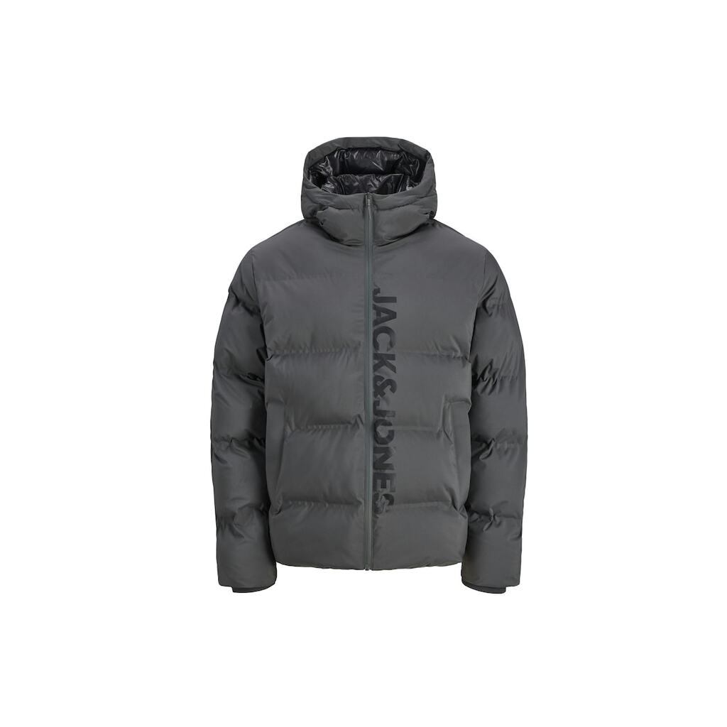 Яке JACK &JONES Kaito Puffer BF Print 52148 - Tъмносив
