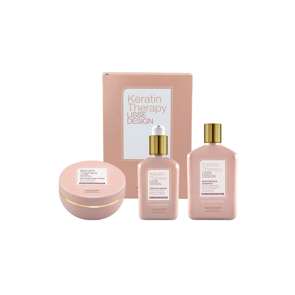 Комплект  Lisse Design Keratin Therapy Maintenance - Шампоан 250 ml - Маска 200 ml - Серум 125 ml