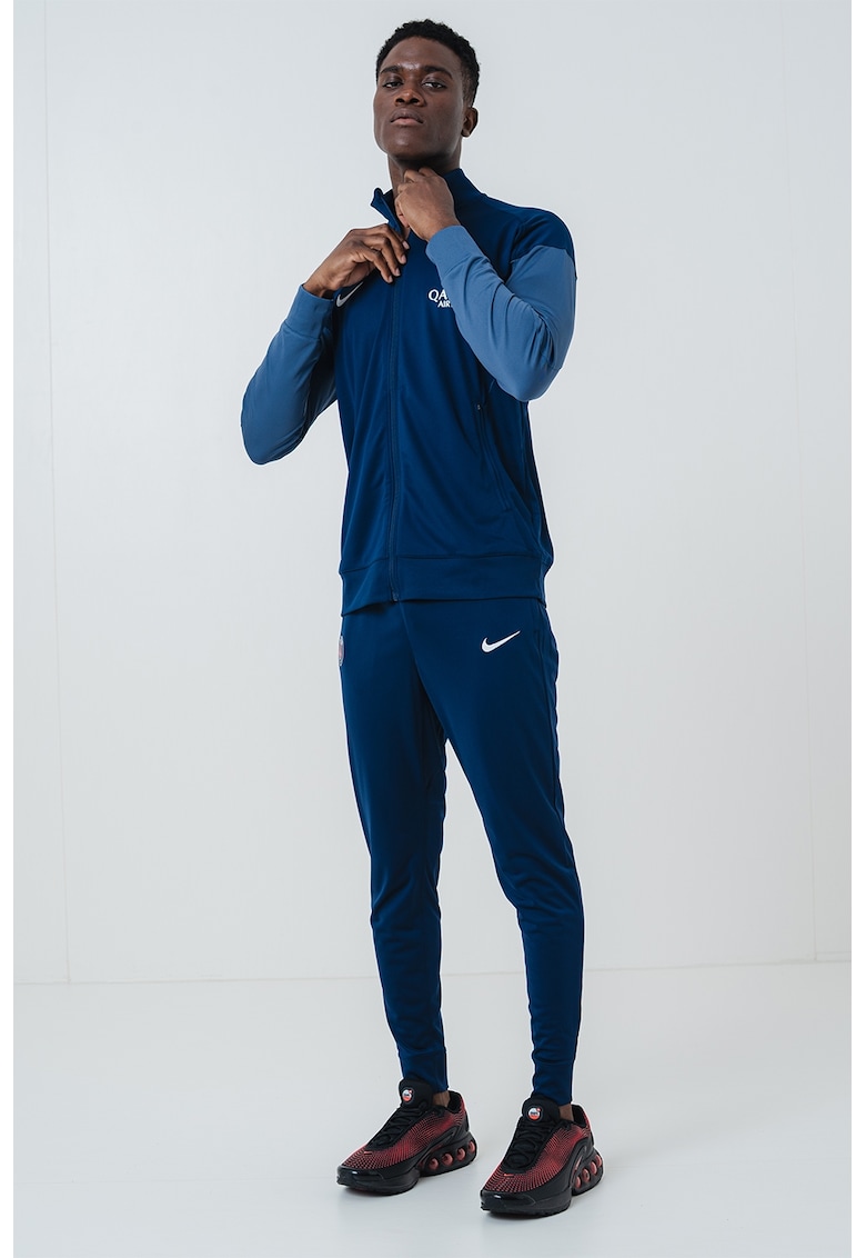 Футболен екип с цип и лого - Тъмносин Nike с най-ниска цена