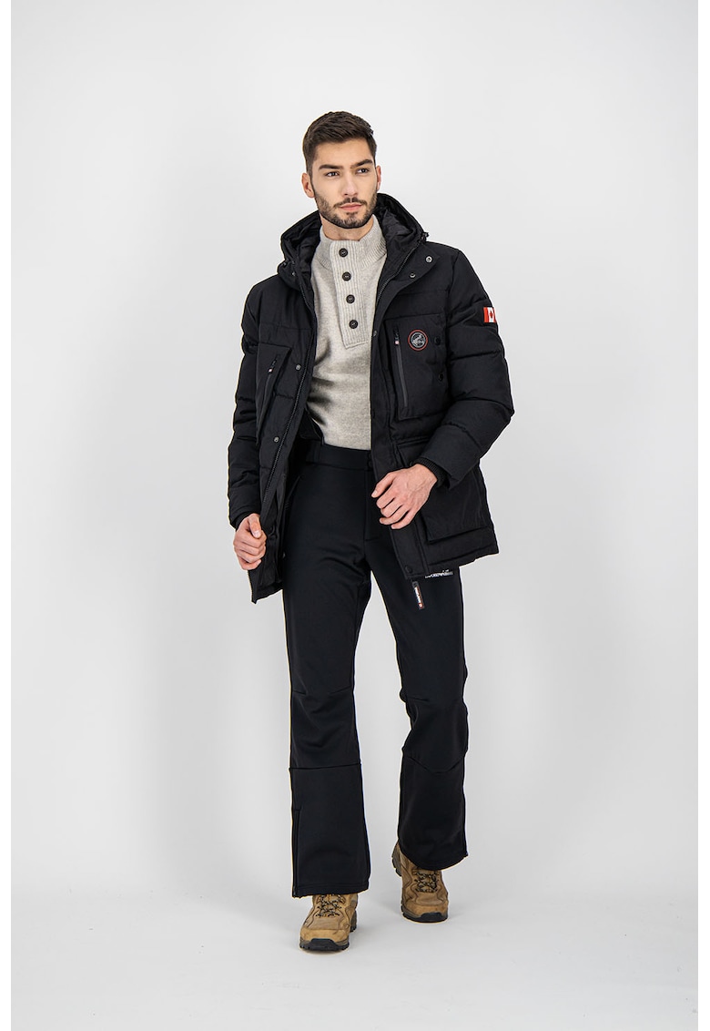 Зимно яке Albertana с качулка - Черен к… - Цена в shopmall.bg