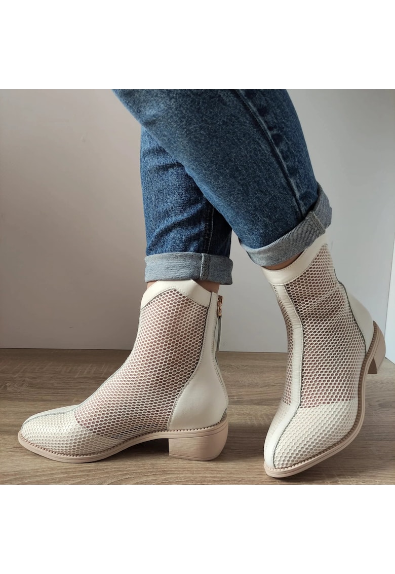 Ежедневни перфорирани обувки Дамски 630037 Beige - 37 - Beige