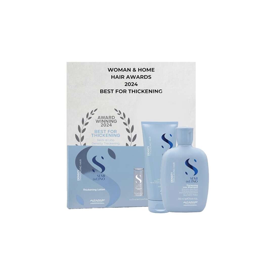 Semi di Lino Density Thickening Pack за тънка коса - шампоан - 250 мл + балсам - 250 мл + лосион - 125 мл