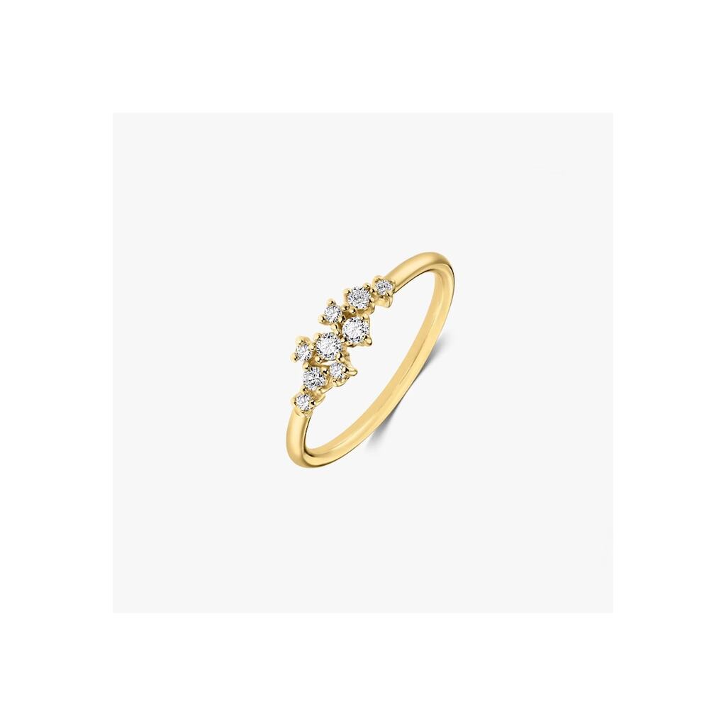Inel din aur galben Selene – Diamante