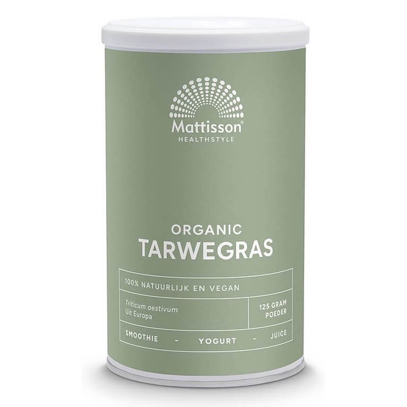 Пшенична трева на прах Био, 125 g прах Mattisson Heal… - Цена