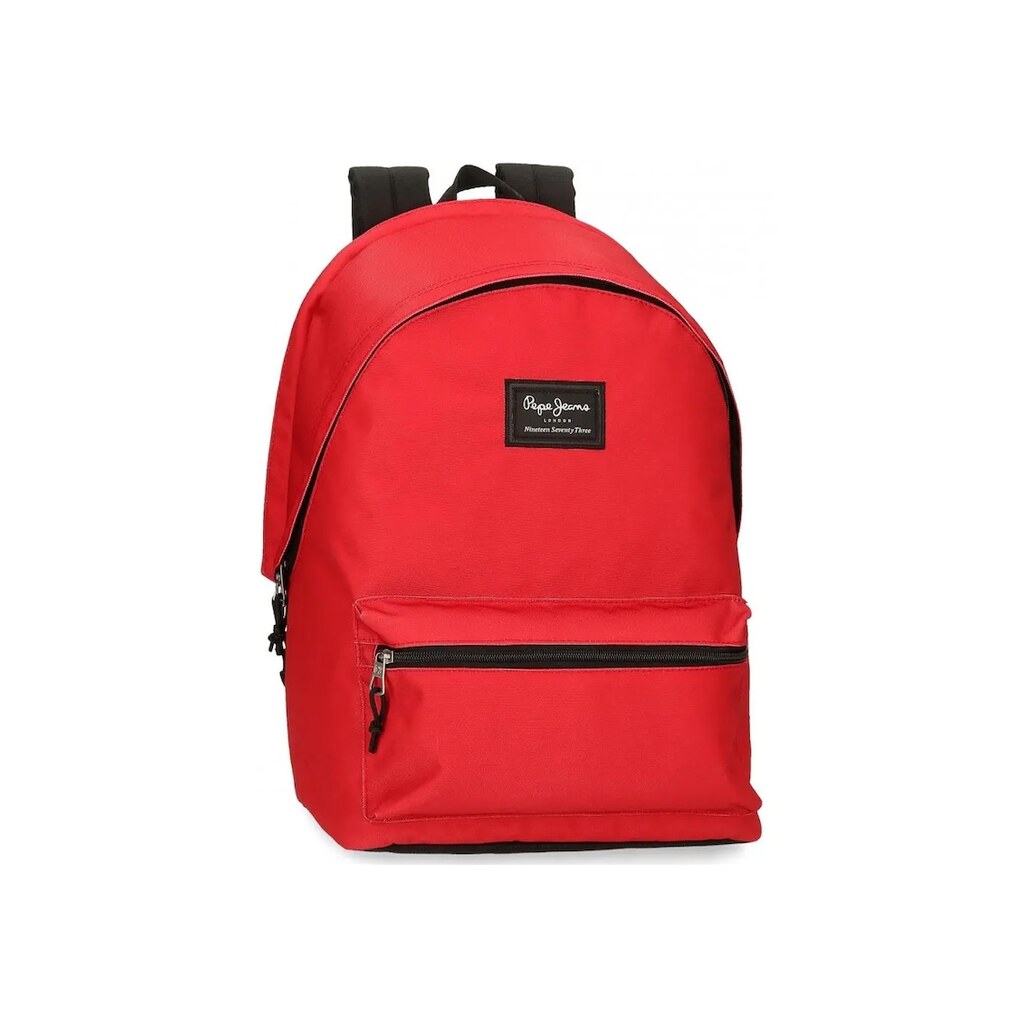Раница за лаптоп Pepe Jeans Aris Evergreen - 2 отделения - Червен - 31x44x15 см