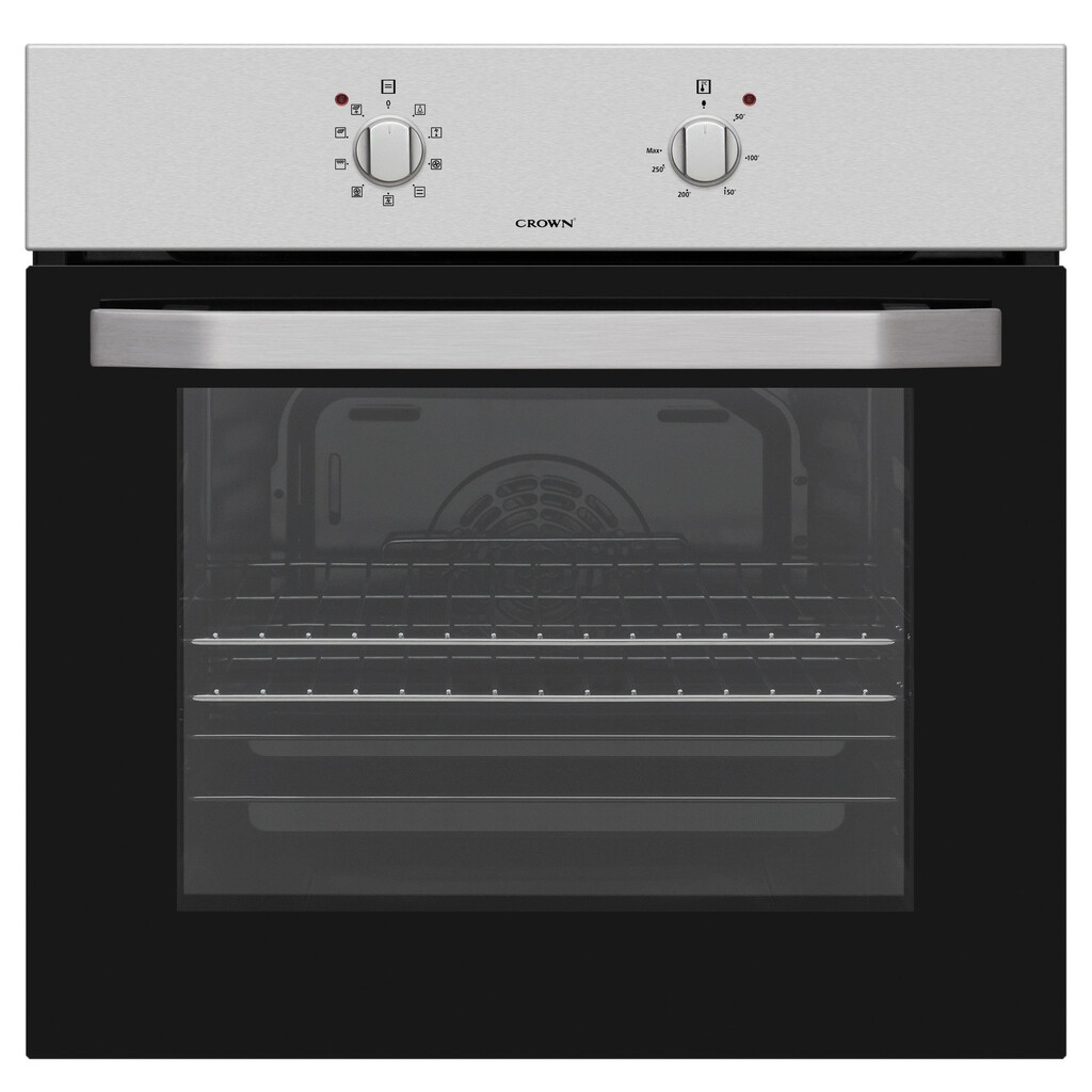 Фурна за вграждане Crown FCM 600A IX, 65 л, Клас А, Механично управление, Инокс