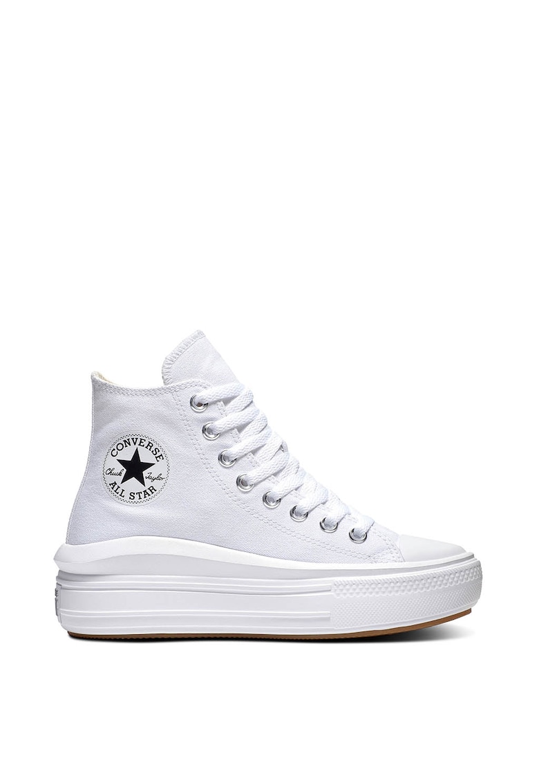 Кецове Chuck Taylor All Star с равна платформа - Бял