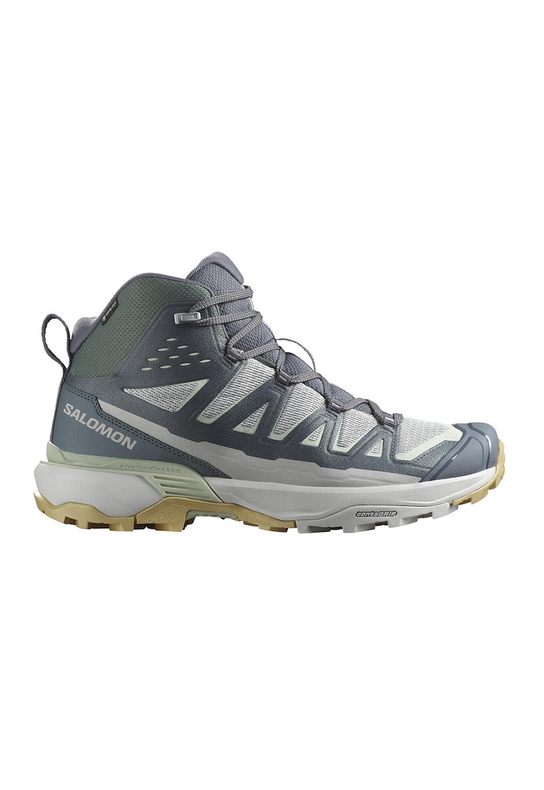 Хайкинг боти X Ultra 360 Edge Gore-Tex до глезена - Зелен/Светло сив/Въглен сиво