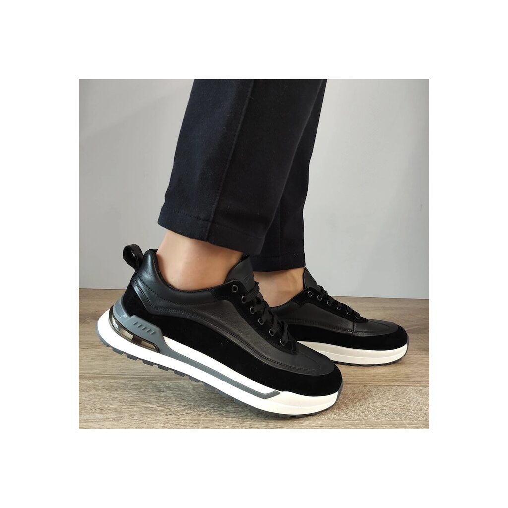 Ежедневни мъжки обувки  40004 01-Z Black - черни - Черен