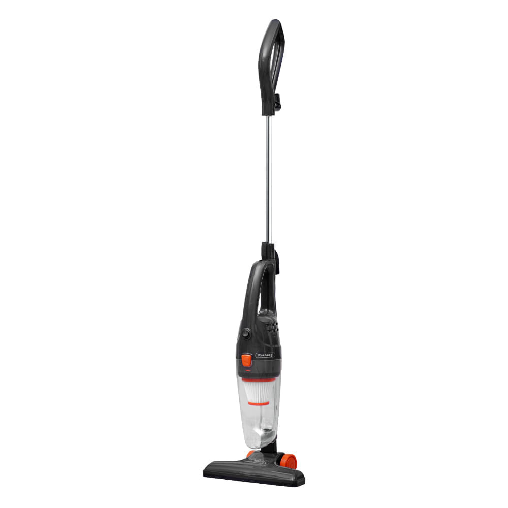Прахосмукачка вертикална Rosberg R51001A, 600W, 800 ml, HEPA филтър, Използване като ръчна, Черен
