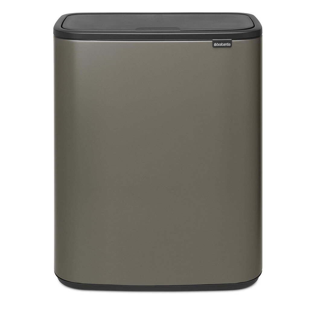 Кош за боклук Brabantia Bo Touch 1001276, 60 л, Плавно и безшумно отваряне, Голям отвор, Бронз