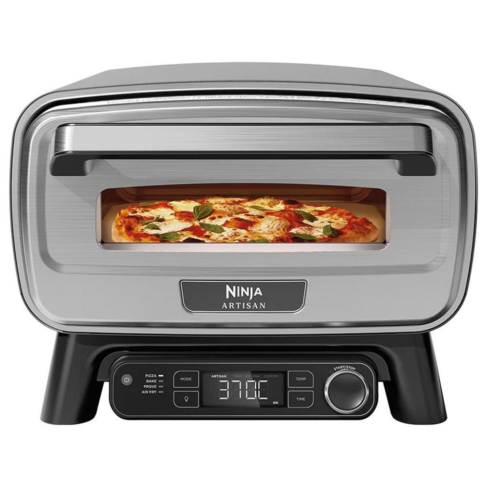 Електрическа фурна за пица 5в1 Ninja Artisan MO201EU, 1760W, 30x30 см, 5 функции, Touch Screen, 32-370C, Сив