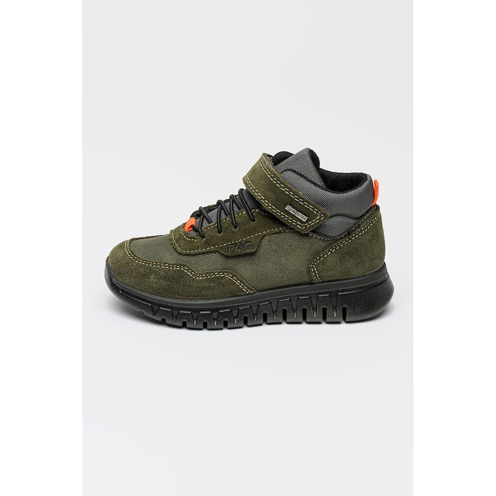 Боти Gore-Tex с велур и текстил - Тъмно каки