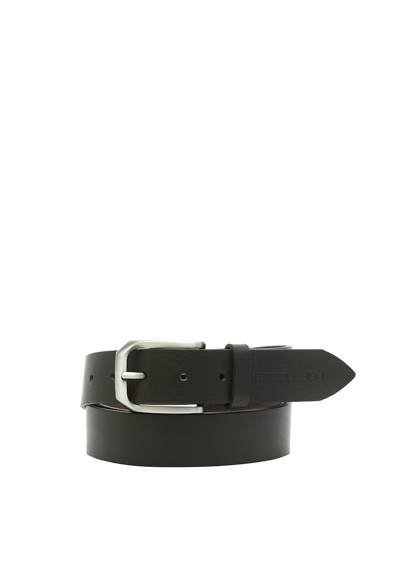 Кожен колан с метална тока - Кафяв MOMO… - Цена в shopmall.bg