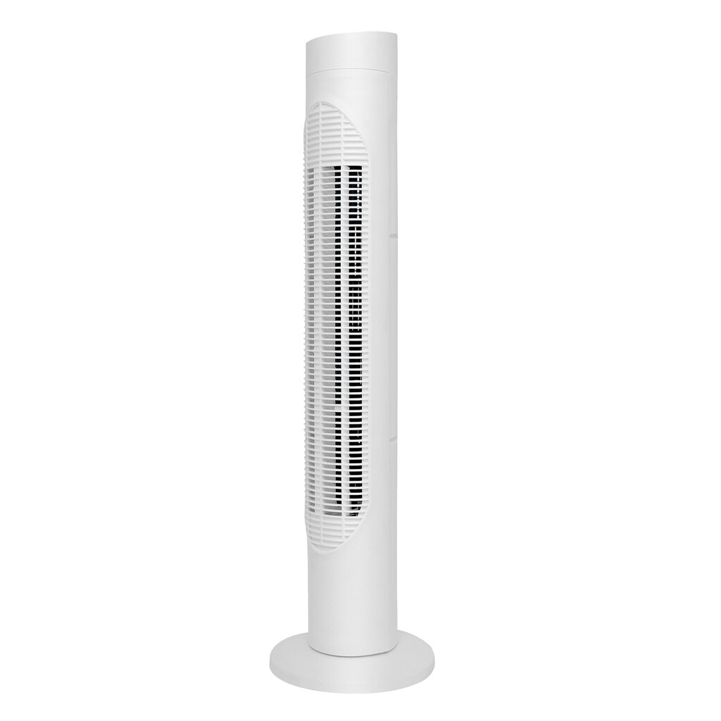 Вентилатор кула Elite ETTF-0331, 50W, 3 скорости, Таймер, LED, Тиха работа, Дистанционно, Бял
