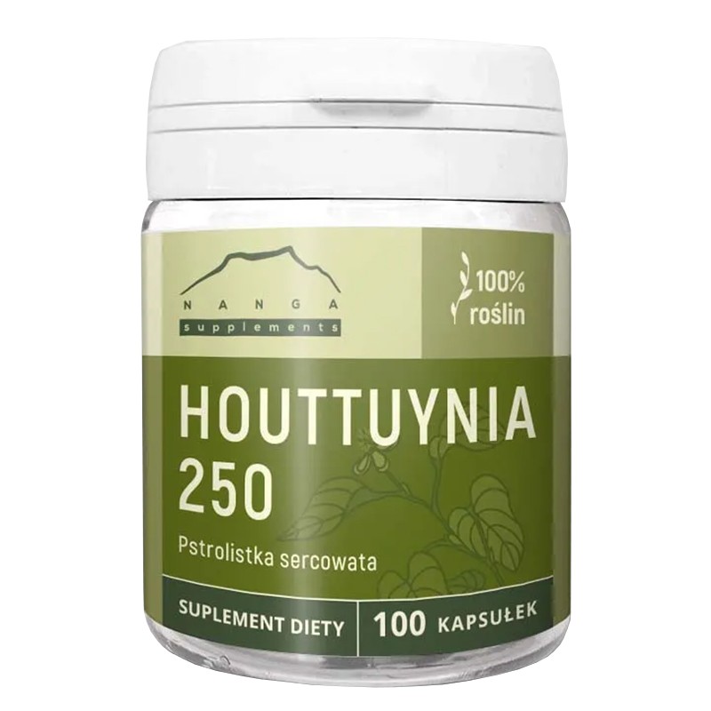 При настинка и грип - Хутиния, 250 mg х 100 капсули Nanga - Цена