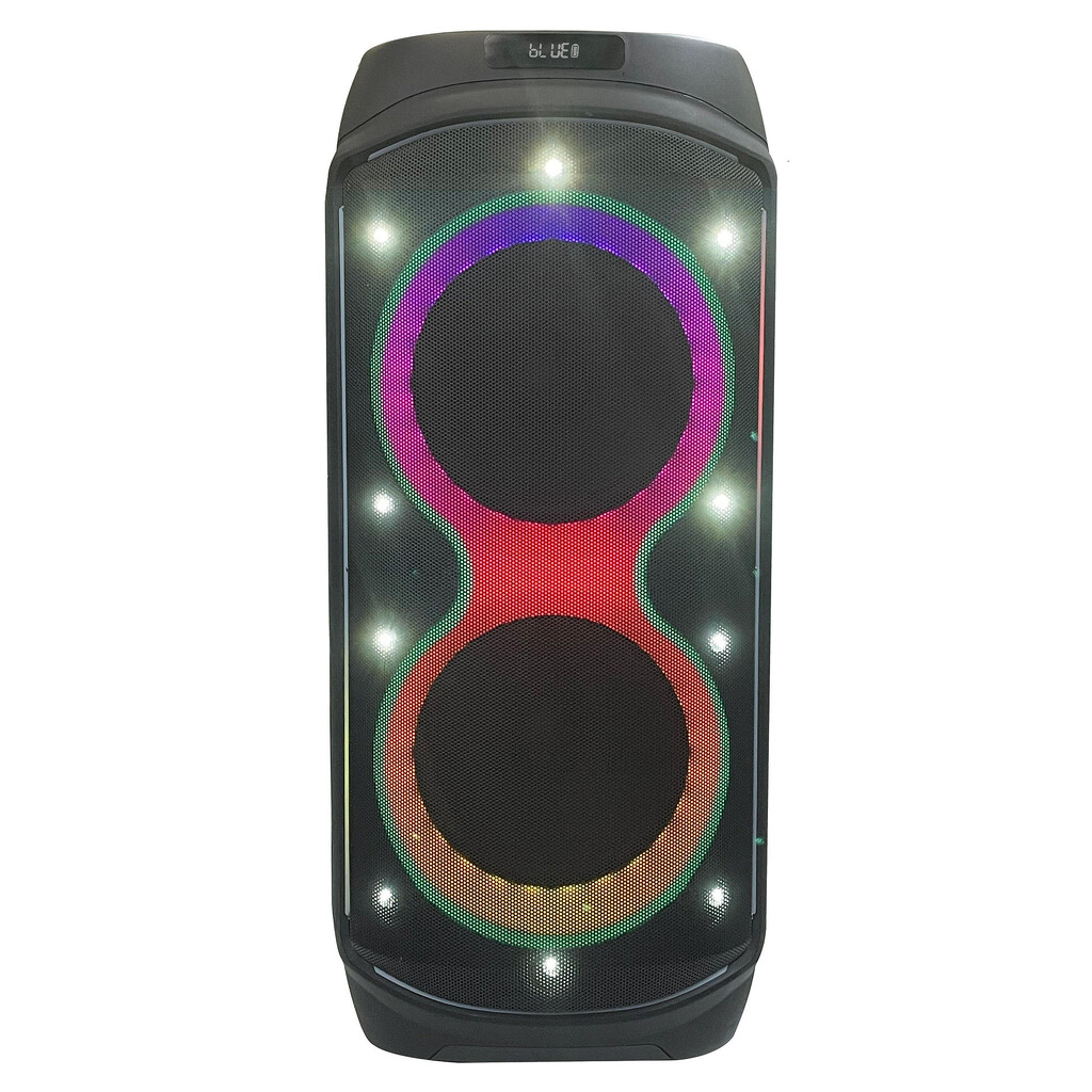 Аудио система Crown GTB160BUM, 160W, LCD, Дистанционно, USB, FM, AUX, Bluetooth, Микрофон, Черен