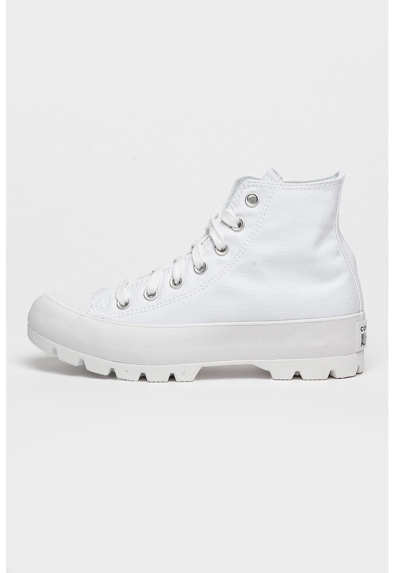 Кецове Chuck Taylor All Star Lugged с равна платформа - Бял