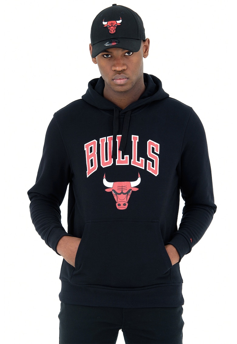 Худи с памук Chicago Bulls - Червен/Бял/Че… на най-добра цена