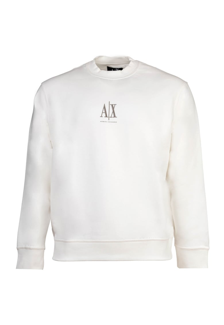 Суитшърт с лого - Бял класически бели ARMANI EXCHANGE - Цена