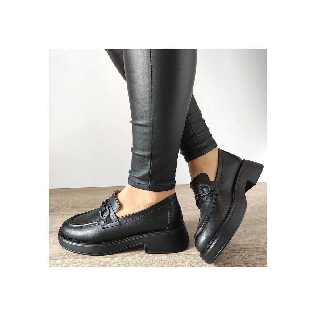 Ежедневни дамски обувки  3116-1 Black Lacquer - черни - Черен