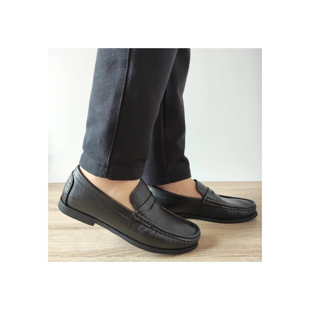 Ежедневни мъжки обувки  640005A 01-N Black - черни - Черен