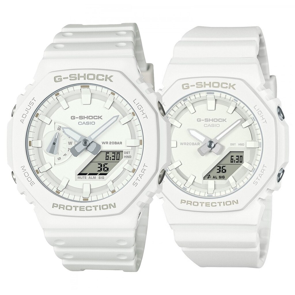 Комплект часовници за двойки Casio G-Shock GA-2100-7A7ER-GMA-P2100-7AER