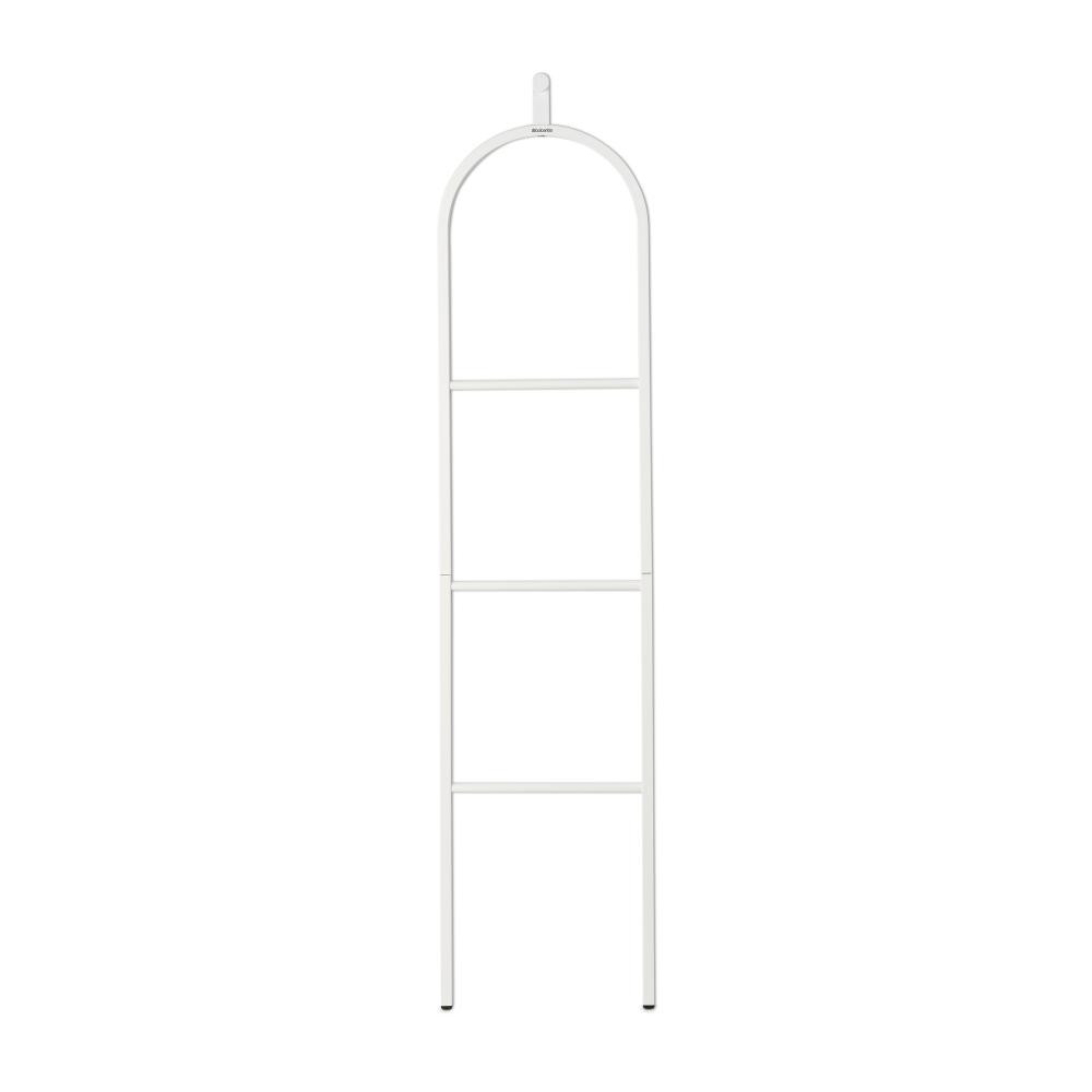 Многофункционална закачалка за дрехи Brabantia Linn 1008928, 3 рафта, Овална част за закачане на сако, Устойчива на корозия, Бял