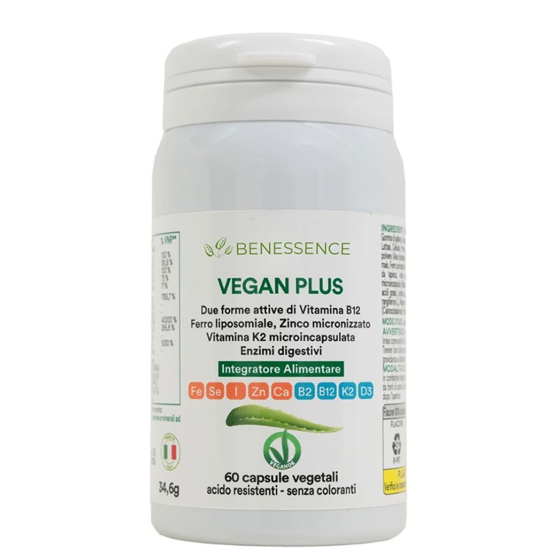 Мултивитамини за вегани с ензими – Енергия и оптимално усвояване, Vegan Plus, 60 капсули