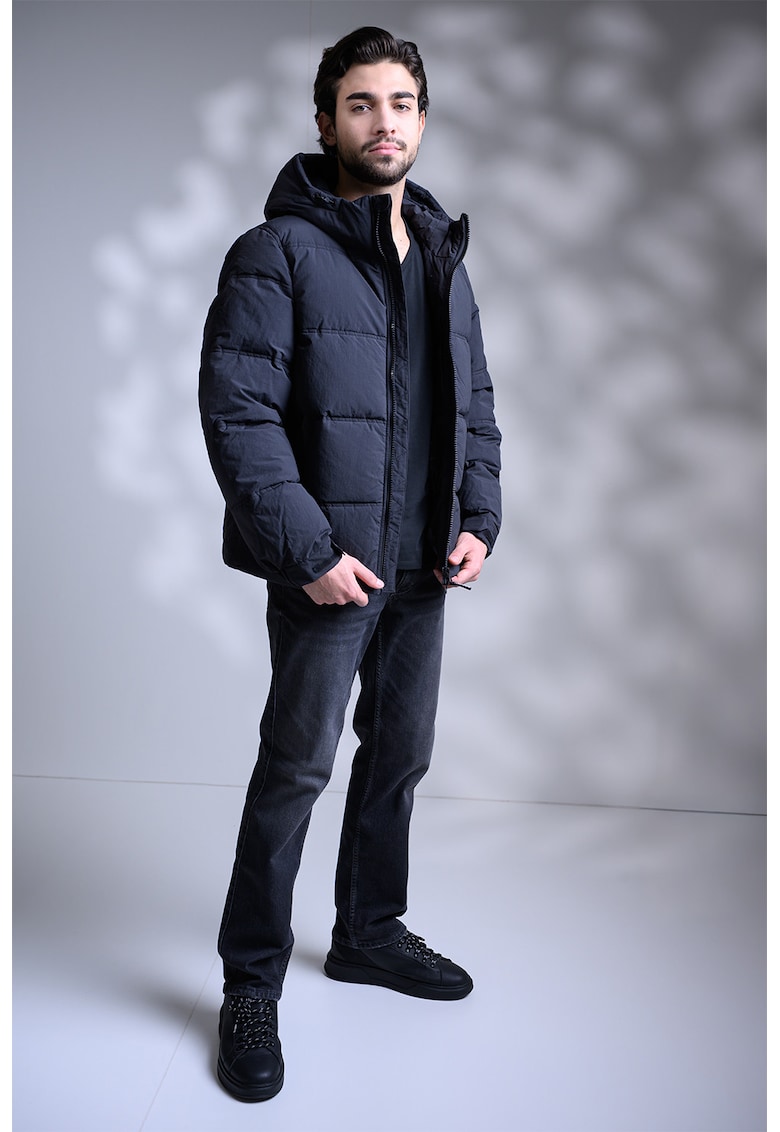 Ватирано зимно яке Oakfield - Избеляло черно