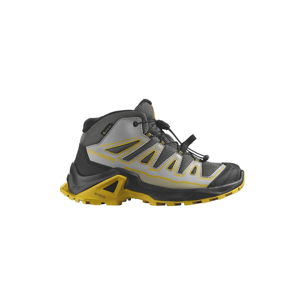 Обувки за хайкинг X Ultra Mid с Gore-Tex - Черен/Сив/Жълт