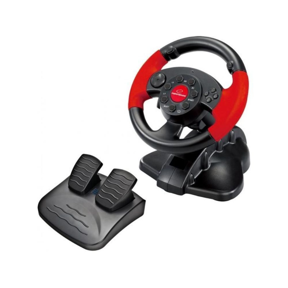 Волан с педали Esperanza Nitro EG103, 13 бутона, За PC/PS2/PS3, USB, Черен