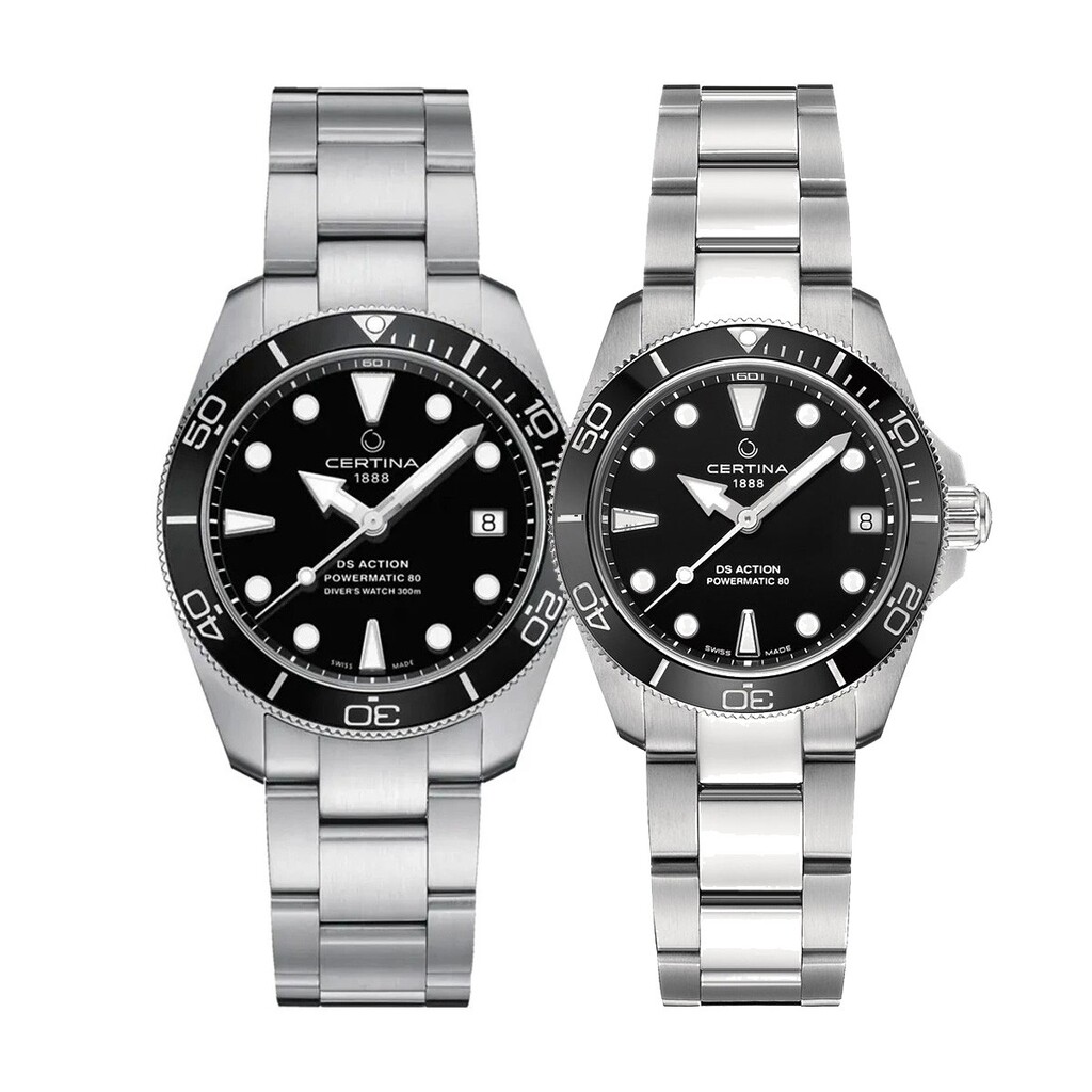 Комплект часовници за двойки Certina DS Action Diver C032.807.11.051.00 & C032.007.11.051.00