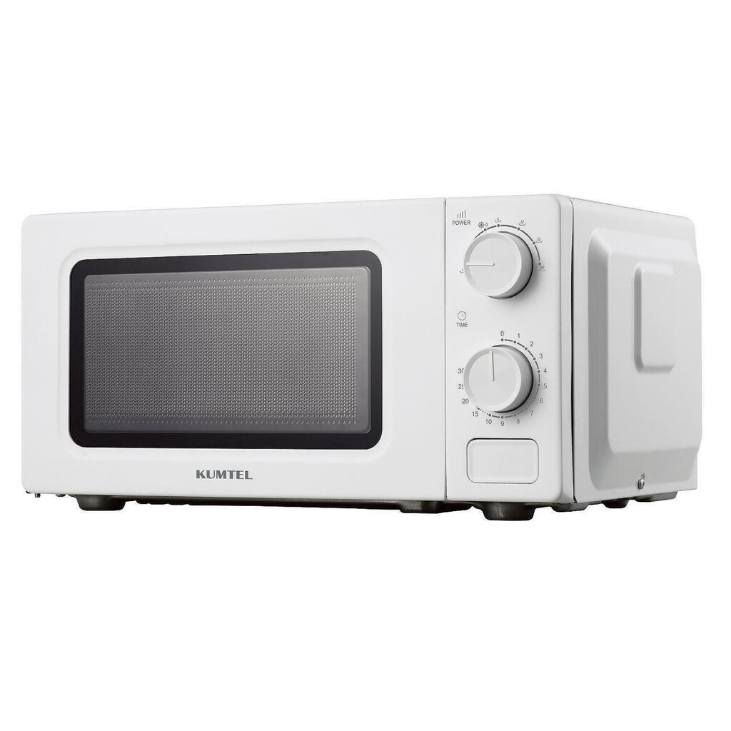Микровълнова фурна Kumtel HM-19, 600W, 17 л, 6 степени, Таймер, Размразяване, Бял